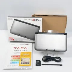 美品 ニンテンドー 3DSLL シルバーブラック 遊べるセット 動作確認済み 箱 説明書付き ds 3dsll 3DS LL 任天堂 管理番号M1447