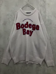 美品 RODEO CROWNS ロデオクラウンズ 刺繍 チェーン ステッチ ニット セーター sizeL/ライトグレー ◆■ メンズ