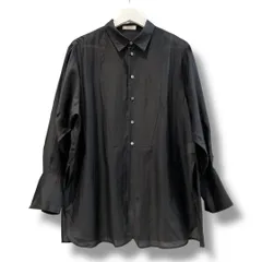 美品 MACPHEE マカフィー シースルー ローン ボザムチュニックシャツ 黒 ブラック サイズ36 25年製 定価¥25300 シアー 透け感 長袖 日本製 トゥモローランド レディース 春 ゴーゴー古着マルイ草加店3413