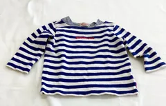 【80㎝】Miki HOUSEボーダートップス