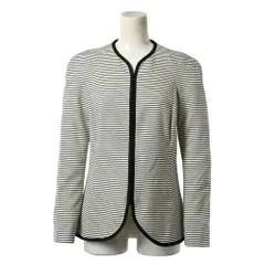 EMPORIO ARMANI バックシャン ボーダー ジップ ジャケットのサムネイル