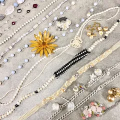 （0）☆16【一点もの】ハンドメイド アクセサリー ネックレス ペンダントトップ イヤリング おまとめ