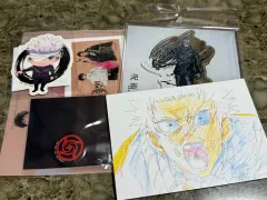 呪術廻戦 0 展示会 グッズパッケージA はがき 五条悟 アクリルスタンド (未開封)