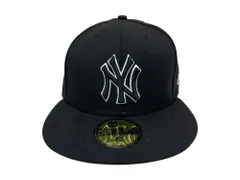 NEWERA (ニューエラ) ニューヨーク・ヤンキース ベースボールキャップ MLB 58.7cm 7 3/8 ブラック メンズ/045