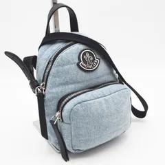 ★3日以内返品可★ 極美品 MONCLER モンクレール デニム キリアスモール ショルダーバッグ J109B5L00024 M4203 ショルダーバッグ ライトブルー デニム レディース
