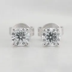 【セールSALE】【中古】グラフ GRAFF クラシックグラフ ラウンド ダイヤモンド スタッド ピアスD 0.50ct-F-VS1-EX-FL(NONE) / D0.50ct-F-VS1-EX -FL（NONE）K18WG ホワイトゴールド GIA証明書付のサムネイル