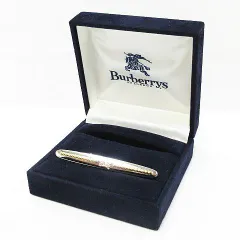 Burberrys バーバリーズ ネクタイピン ホースロゴ シルバー ゴールド ケース付き MF005-08-0225①