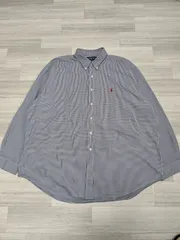 ラルフローレン BLAKE ギンガムチェック 黒 XXL 長袖シャツ ボタンダウン