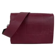 ECCO(エコー) ショルダーバッグ - ピンク 型押し加工/ストラップ着脱可 レザー