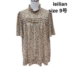 未使用レベル LEILIAN 日本製 ビジュー付ハーフコート ブラウス - メルカリ