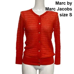◇ マークバイマークジェイコブス Marc by Marc Jacobs ニットカーディガン 長袖 透かし編み シアー コットン混 S 7号 レディース S6B469のサムネイル