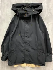 美品 Bou Jeloud ブージュルード 5313311 ウエスト切替フレア マウンテンパーカー ジャケット size38/黒×ベージュ ■■◎レディース