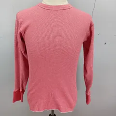 INDERA　インデラ ワッフル ロンT 長袖Tシャツ　レッド　Lサイズ【0149】のサムネイル