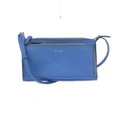 PELLE BORSA ペレボルサ ミニショルダーバッグ  型押しレザー    ブルー レディース / 240001189751