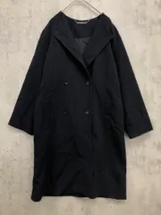 Mila Owen ミラオーウェン 09WFC181006 きれいめ 折り返し衿 ミドル丈 コート size０/ネイビー ◆■ レディース