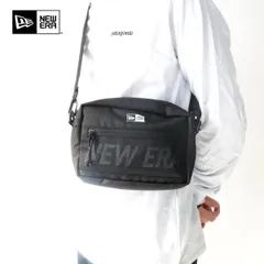 NEW ERA ニューエラ ショルダーポーチ ラージ 2L プリントロゴ ブラック × ホワイト 14521315