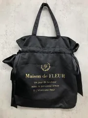 Maison de FLEUR メゾン ド フルール 8A91F0J1400 ダブルリボン トート バッグ 黒 ■■ レディース