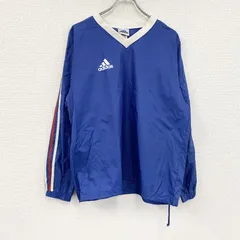 古着 used　adidas　アディダス　ナイロンプルオーバー　青　ブルー　Mサイズ