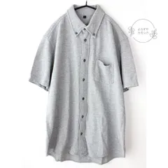 古着　MUJI　無印良品　無印　半袖　ポロシャツ　メンズ　Lサイズ　グレー　グレイ　トップス　カジュアル　シンプル　きれいめ　春夏