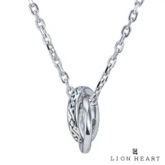 ライオンハート ラウンド タテガミ ダブルリング ネックレス サージカルステンレス316L シルバー 金属アレルギー対応 メンズ ブランド LION HEART