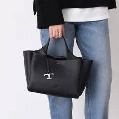 TOD'S トッズ バッグ レザーミニバッグ ショルダーバッグ XBWAPAFL100QRI レディース ブラック ハンドバッグ ロゴ Tステッチ レザー