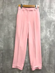 Mila Owen ミラオーウェン センタープレス 後ゴム テーパード パンツ size00/ピンク ■■ レディース