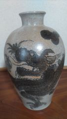 銅製 竜仙 鋳銅鴛鴦図 梅竹紋 花瓶 龍仙 壷 花器 花入 銅器 伝統工芸品