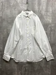 EDWIN エドウィン ET2099 長袖 ボタンダウン シャツ sizeL/白 ■■ メンズ