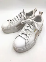 PUMA プーマ メイズ レザー 381983-02 厚底 ローカット スニーカー size23cm/白 ■■ レディース