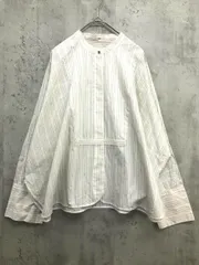 IENA イエナ 24051900103010 スラブピンストライプ ボザム シャツ 白 ■■ レディース