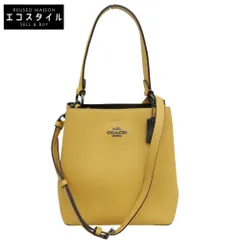 COACH コーチ 美品 レザー ワンショルダー ショルダーバッグ レディース イエロー 1011