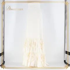 フラメンコ 衣装 ファルダ スカート 白 フリル レース ハイウエスト スペイン製 無地 伸縮 soraya clavijo flamenco ソラジャクラビホ ストレッチ ホワイト系 レッスン 練習着 レディース ダンスウェア 女性用 フェミニン