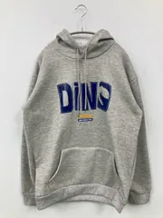 NOWLE ナウレ パーカー L グレー 裏起毛 前面プリント ブランドロゴ スウェット プルオーバー 長袖