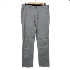 バーバリーブラックレーベル パンツ サイズ79 メンズ美品  - 黒×白×ブルーグレー フルレングス/一部合皮/チェック柄