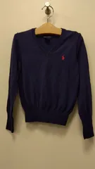 M02　ラルフローレン　Ralph Lauren　子供服　Sサイズ　トップス　ネイビー