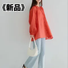 新品　COCA コカ　洗える　ビッグガーゼシャツ　オーバーサイズ　シアーシャツ　ゆったり　体型カバー　L0151