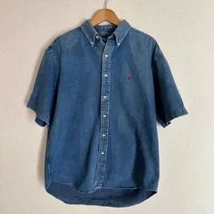 90s POLO ralphlauren denim halfsleeve BD shirt BLAKE