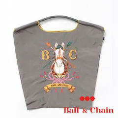 【正規品】 ボールアンドチェーン (ホースシュー/グレー) Mサイズ  トートバッグ 動物 アニマル 馬 灰色 ねずみ色