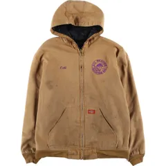 古着 90年代 ディッキーズ Dickies アクティブジャケットタイプ 中綿入り ダックフルジップパーカー メンズM相当 ヴィンテージ/eaa616866