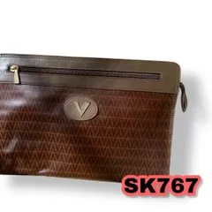 MARIO VALENTINO（マリオ・ヴァレンティーノ）クラッチバッグ ブラウン色 メンズバッグ　管理SK767