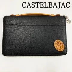 CASTELBAJAC　カステルバジャック　レザー　セカンドバッグ　ブラック