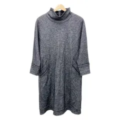 HIROKO BIS(ヒロコビス) ワンピース サイズ11 M レディース美品  - 黒×白 長袖/ロング/千鳥格子柄
