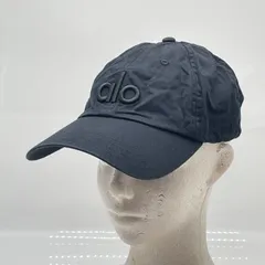 KO3876□ALO Yoga Off-Duty Cap コットン キャップ 刺繍 ブラック フリーサイズ