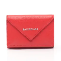 BALENCIAGA バレンシアガ ペーパーミニウォレット 三つ折り財布