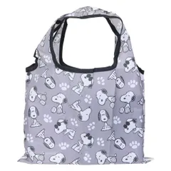 【メール便】スヌーピー エコバッグ ミニショッピングバッグA GY ピーナッツ スモールプラネット お買い物かばん キャラクター グッズ 