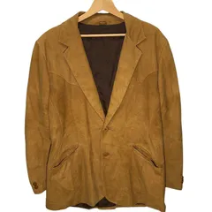 Sears/シアーズ70年代/70's ヴィンテージThe Leather Shop レザーテーラードジャケット ジャケット 42サイズ イエロー