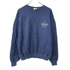 メキシコ製 JERZEES ロゴスウェット トレーナー XL ネイビー ジャージーズ プルオーバー ロゴ刺繍 プリント トップス 秋物 a802-5893