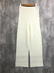 BEAUTY & YOUTH ビューティ&ユース ユナイテッドアローズ クロシェニット パンツ sizeF/オフホワイト ■◇ レディース