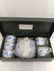 未使用/箱付NARUMI ナルミ ボーンチャイナ デミタスカップ＆ソーサー 6