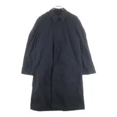 NO BRAND (ノーブランド) U.S.ARMY アメリカ軍 比翼開き ボタンアップ オールウェザーミリタリーコート ブラック